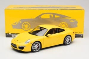 Porsche 911 991 Carrera S Racing Yellow Minichamps 1:18 100061021 Metaal — afbeelding 8 van 8