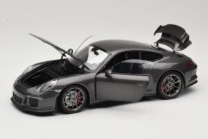 Porsche 911 991 GT3 Grey Metallic Minichamps 1:18 110062720 Metaal — afbeelding 2 van 8