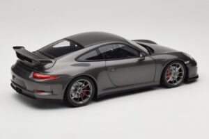 Porsche 911 991 GT3 Grey Metallic Minichamps 1:18 110062720 Metaal — afbeelding 3 van 8