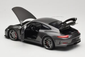 Porsche 911 991 GT3 Grey Metallic Minichamps 1:18 110062720 Metaal — afbeelding 5 van 8