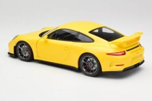 Porsche 911 991 GT3 Racing Geel & Zilveren Wielen Minichamps 1:18 110062722 Metaal — afbeelding 7 van 8