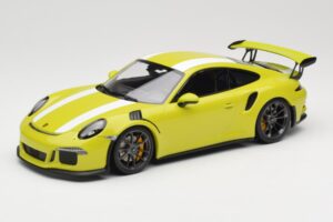 Porsche 911 991.1 GT3 RS Lizard Green & Stripes Minichamps 1:18 155066224 Metaal