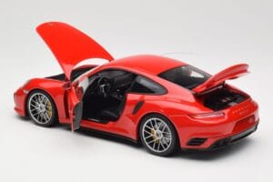 Porsche 911 991 Turbo S Guards Red Minichamps 1:18 110067122 Metaal — afbeelding 5 van 8