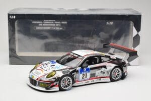 Porsche 911 991.1 GT3 R #21 WTM Racing J. Stursberg / V. Krumbach 24h Nurburgring 2016 Minichamps 1:18 155166021 Metaal — afbeelding 6 van 6