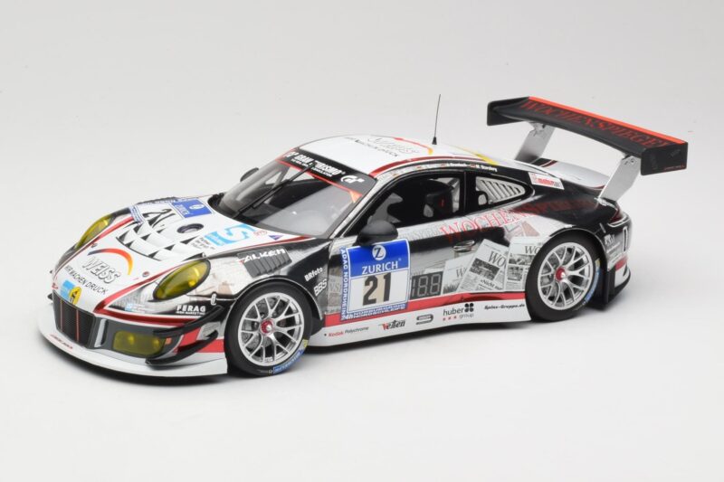 Porsche 911 991.1 GT3 R #21 WTM Racing J. Stursberg / V. Krumbach 24h Nurburgring 2016 Minichamps 1:18 155166021 Metaal