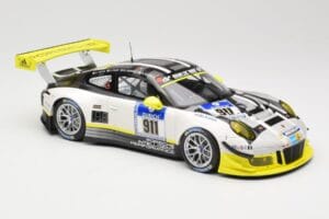 Porsche 911 991.1 GT3 R #911 Manthey Racing N. Tandy / E. Bamber 24h Nurburgring 2016 Minichamps 1:18 155166911 Metaal — afbeelding 4 van 6