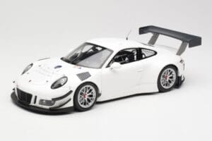 Porsche 911 991.1 GT3 R Wit Met Zilveren Velgen Minichamps 1:18 153166000 Metaal