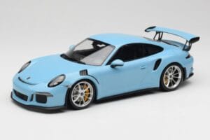 Porsche 911 991.1 GT3 RS Blauw Matte Velgen Minichamps 1:18 153066235 Metaal
