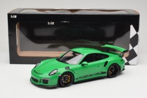 Porsche 911 991.1 GT3 RS Groen Zwarte Velgen Minichamps 1:18 153066228 Metaal — afbeelding 6 van 6