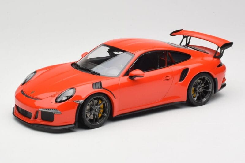 Porsche 911 991.1 GT3 RS Lava Orange Minichamps 1:18 155066220 Metaal