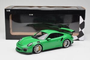 Porsche 911 991.1 GT3 RS Lizard Groen & Zilveren Wielen Minichamps 1:18 153066229 Metaal — afbeelding 6 van 6
