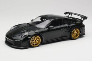 Porsche 911 991.2 GT2 RS Groen Weissach Package Gouden Velgen Minichamps 1:18 155068306 Metaal