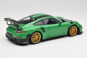 Porsche 911 991.2 GT2 RS Weissach Package British Racing Groen & Gouden Wielen Minichamps 1:18 153068318 Metaal — afbeelding 2 van 6