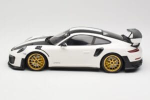 Porsche 911 991.2 GT2 RS Weissach Package Wit Met Gouden Velgen Minichamps 1:18 153068308 Metaal — afbeelding 3 van 6