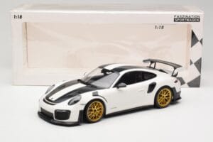 Porsche 911 991.2 GT2 RS Weissach Package Wit Met Gouden Velgen Minichamps 1:18 153068308 Metaal — afbeelding 6 van 6