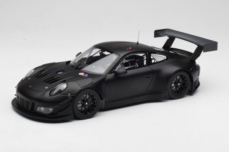 Porsche 911 991.2 GT3 R Matte Black Minichamps 1:18 155186901 Metaal