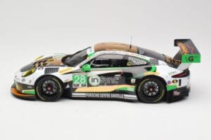 Porsche 911 991.2 GT3 R #28 Alegra Motorsports D. de Quesada / M. Morad Class Winners 24 Hours of Daytona 2017 Minichamps 1:1 — afbeelding 3 van 6
