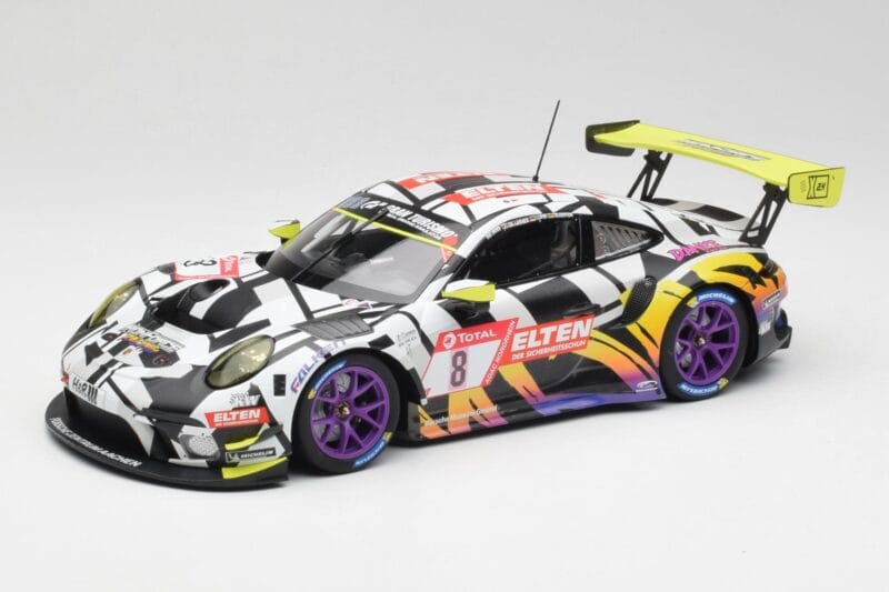Porsche 911 991.2 GT3 R #8 Iron Force Ring Police 24 Hours Nürburgring 2019 Minichamps 1:18 153196088 Metaal