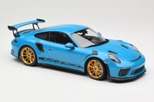Porsche 911 991.2 GT3 RS Blauw met Gouden Velgen Minichamps 1:18 155068222 Metaal — afbeelding 4 van 6