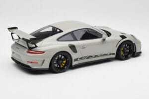 Porsche 911 991.2 GT3 RS Chalk Wording Zwarte Velgen Minichamps 1:18 153068230 Metaal — afbeelding 2 van 6