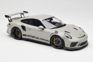 Porsche 911 991.2 GT3 RS Chalk Wording Zwarte Velgen Minichamps 1:18 153068230 Metaal — afbeelding 4 van 6