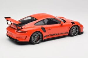 Porsche 911 991.2 GT3 RS Lava Orange & Zilveren Velgen Minichamps 1:18 155068225 Metaal — afbeelding 2 van 6