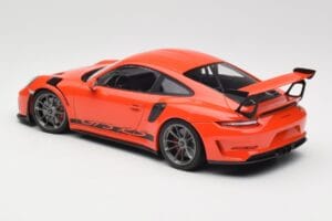 Porsche 911 991.2 GT3 RS Lava Orange & Zilveren Velgen Minichamps 1:18 155068225 Metaal — afbeelding 5 van 6