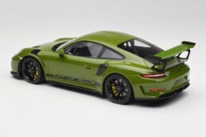 Porsche 911 991.2 GT3 RS Lizard Groen Met Zwarte Velgen Minichamps 1:18 155068233 Metaal — afbeelding 5 van 6