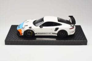 Porsche 911 991.2 GT3 RS Manthey Racing Wit & Blauw & Oranje Minichamps 1:18 MR-911-GT3RS-1805 Metaal