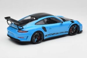Porsche 911 991.2 GT3 RS Miami Blauw Weissach Package & Zwarte Magnesium Wielen Minichamps 1:18 153068231 Metaal — afbeelding 2 van 6