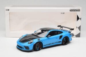 Porsche 911 991.2 GT3 RS Miami Blauw Weissach Package & Zwarte Magnesium Wielen Minichamps 1:18 153068231 Metaal — afbeelding 6 van 6