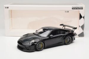 Porsche 911 991.2 GT3 RS Weissach Package Zwart Zilveren Magnesium Velgen Minichamps 1:18 153068229 Metaal — afbeelding 6 van 6