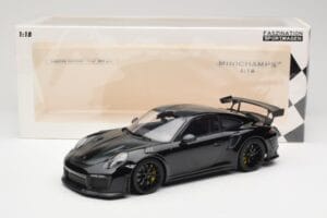 Porsche 911 991.2 GT3 RS Weissach Package Zwart Met Zwarte Velgen Minichamps 1:18 153068321 Metaal — afbeelding 6 van 6