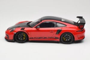 Porsche 911 991.2 GT3 RS Weissach Package Guards Red Zwarte Velgen Minichamps 1:18 153068223 Metaal — afbeelding 3 van 6