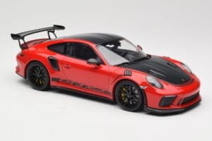 Porsche 911 991.2 GT3 RS Weissach Package Guards Red Zwarte Velgen Minichamps 1:18 153068223 Metaal — afbeelding 4 van 6