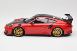 Porsche 911 991.2 GT3 RS Weissach Package Guards Red Gouden Magnesium Velgen Minichamps 1:18 153068236 Metaal — afbeelding 3 van 6