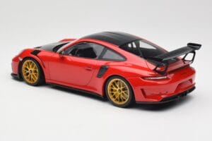 Porsche 911 991.2 GT3 RS Weissach Package Guards Red Gouden Magnesium Velgen Minichamps 1:18 153068236 Metaal — afbeelding 5 van 6