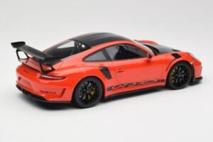 Porsche 911 991.2 GT3 RS Weissach Package Lava Orange Wording Zwarte Magnesium Velgen Minichamps 1:18 153068226 Metaal — afbeelding 2 van 6