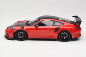 Porsche 911 991.2 GT3 RS Weissach Package Rood met Zwarte Velgen Minichamps 1:18 155068230 Metaal — afbeelding 3 van 6