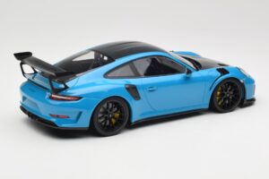 Porsche 911 991.2 GT3 RS Weissach Package Shark Blue Zwarte Magnesium Velgen Minichamps 1:18 153068224 Metaal — afbeelding 2 van 6