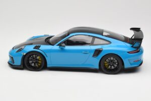 Porsche 911 991.2 GT3 RS Weissach Package Shark Blue Zwarte Magnesium Velgen Minichamps 1:18 153068224 Metaal — afbeelding 3 van 6