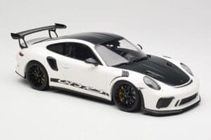 Porsche 911 991.2 GT3 RS Weissach Package Wit Wording Zwarte Magnesium Velgen Minichamps 1:18 153068225 Metaal — afbeelding 4 van 6