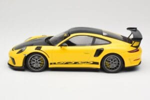 Porsche 911 991.2 GT3 RS Geel Weissach Package Platinum Wheels Minichamps 1:18 155068221 Metaal — afbeelding 3 van 6