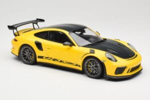 Porsche 911 991.2 GT3 RS Geel Weissach Package Platinum Wheels Minichamps 1:18 155068221 Metaal — afbeelding 4 van 6
