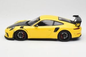 Porsche 911 991.2 GT3 RS Geel met Zwarte Velgen Minichamps 1:18 155068231 Metaal — afbeelding 3 van 6