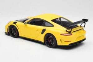Porsche 911 991.2 GT3 RS Geel met Zwarte Velgen Minichamps 1:18 155068231 Metaal — afbeelding 5 van 6