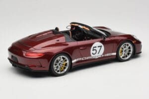 Porsche 911 991.2 Speedster Heritage Edition Cherry Metallic GT Spirit 1:18 GT929 Hars — afbeelding 2 van 6