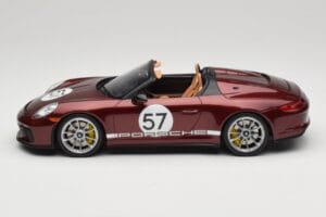 Porsche 911 991.2 Speedster Heritage Edition Cherry Metallic GT Spirit 1:18 GT929 Hars — afbeelding 3 van 6