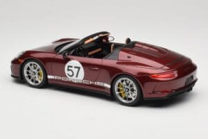 Porsche 911 991.2 Speedster Heritage Edition Cherry Metallic GT Spirit 1:18 GT929 Hars — afbeelding 5 van 6