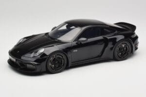Porsche 911 992 Brabus 900 Rocket-R Obsidian Black GT Spirit 1:18 GT502 Hars